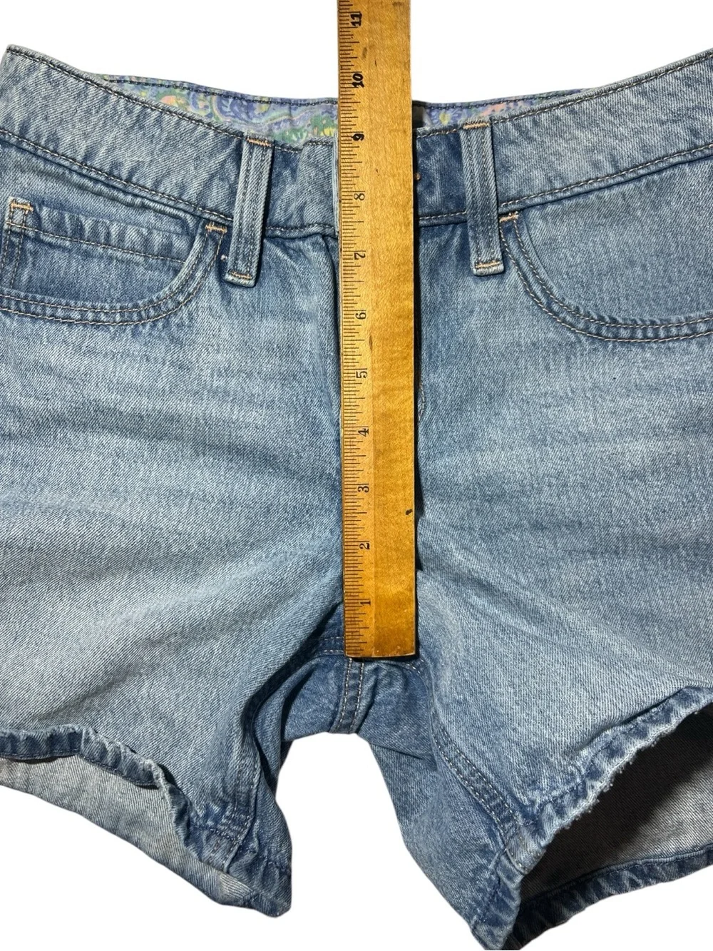 Hollister Jean Shorts Low-Rise Baggy Skater Short Denim Grunge 24W 00